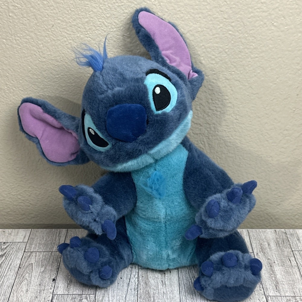 Disney Store Exclusive Authentic STITCH Plush Sitting 12"‎ Lilo & Stitch Toy